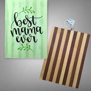 Mom Gift Best Mama Ever Cutting Board Kitchen